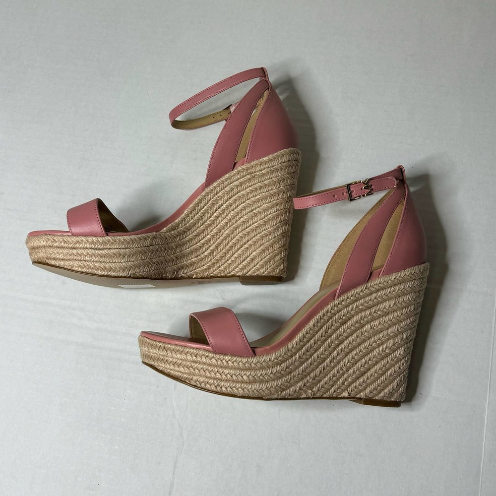 Michael Kors Pink Kimberly Leather Wedge NEW Size 10M - Picture 5 of 9
